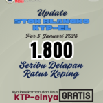 UPDATE STOK BLANKO KTP-EL